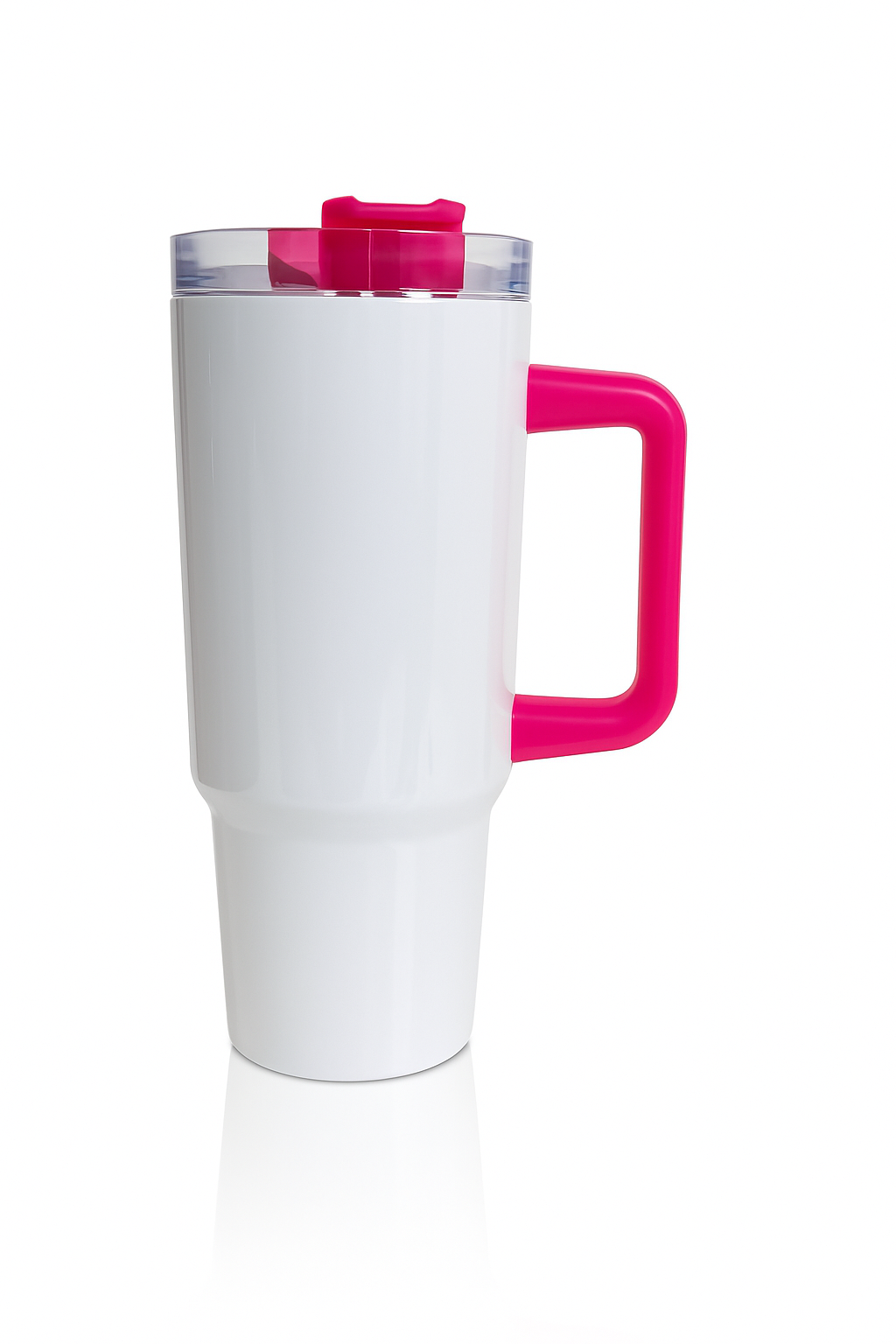 Mug thermos blanc – 450 ml inoxidable avec poigné